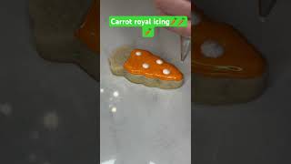 Carrot royal icing🥕🥕#cookies #fun #cake #celebration #business #art #food #bakery #vegan #carrot