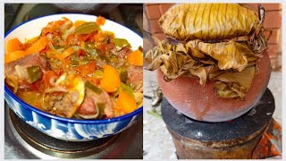 How To Cook Goat Meat Stew | Goat Meat In a Clay Pot - Ugandan African Food