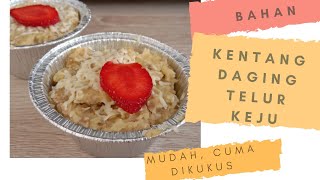 Resep Mpasi Kentang daging kukus | penambah berat badan