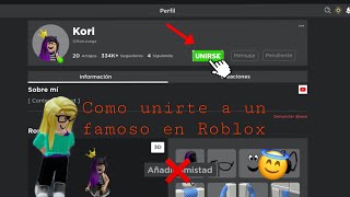 Como unirte a un Youtuber o tiktoker famoso en Roblox ✅👍🏻