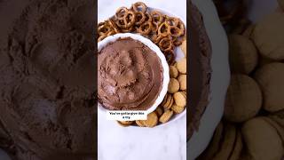 🥨🍓🍫Vegan Tahini Brownie Batter Dip is easy to make and sure to impress! Recipe ⬇️