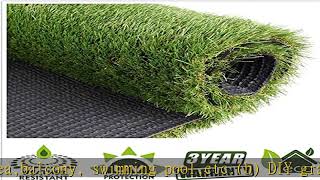 Artificial Grass Turf 1.38" Custom Sizes,3FTX10FT Fake Grass Indoor/Outdoor Rug Synthetic Lawn Carp