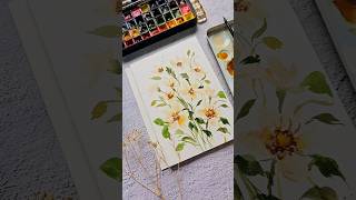 Watercolor Daisies