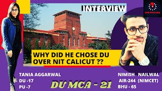 DU MCA Interview| How to cover maths syllabus? Minimum Qs ? DU entrance cracking strategy | #mca #du