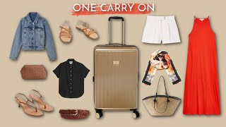 10 Outfits With 16 Pieces In One Carry-On | Mastering Packing Light