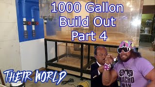 HUGE Aquarium/Tank 1000 Gallon Aquarium Build Out Part 4