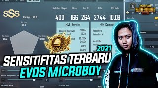 Sensitifitas TERBAIK 4 Jari Full Gyroscope EVOS Microboy - Sensitivitas PUBG Mobile Terbaik 2021