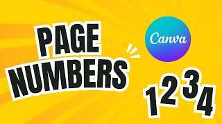 How to Add Page Numbers in Canva with one click! (Easy 2024)