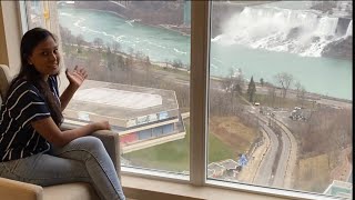 NIAGARA FALL VIEW from hotel room|Both Canada and USA  NIAGARA FALL view from room @Sunehacharancanadavlogs