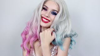 Harley Quinn Club Scene Suicide Squad Inspired Makeup Tutorial