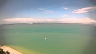 gopro hd hero2 camera hanging on kite line over sanibel island beach florida [2012.03.24]