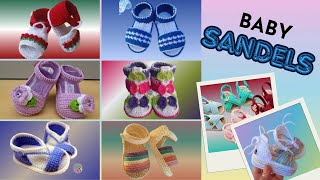 Cute and Soft Baby Sandles croching Pattern  👶🏻👣woolen shoes for baby ,.