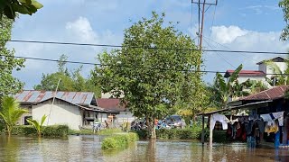 BANJIR PASANG OMBAK BONO PELALAWAN RIAU🌊🇲🇨