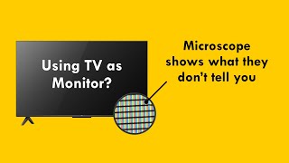 I bought a TV and use it as monitor - Things you should know before buying