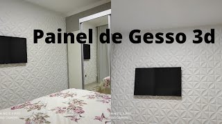 Placa de gesso 3d Decoração pro quarto