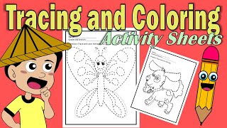 HOW TO MAKE TRACING AND COLORING ACTIVITY | TRACING GUIDES USING POWERPOINT | BUTTERFLY CLIPART