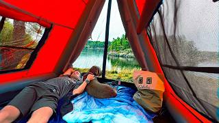 3 Days Camping In Inflatable Cabin Exploring Canadian Wilderness