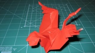 Origami tutorial crane by Eric Joisel (original version)