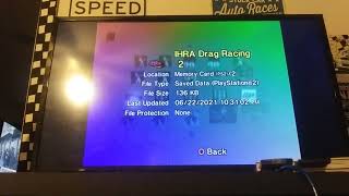 IHRA Drag Racing PS1 Save Icons and IHRA Drag Racing 2 PS2 Save Icon