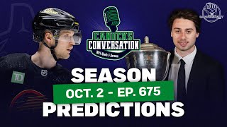 2024-25 Season Predictions - Canucks Conversation