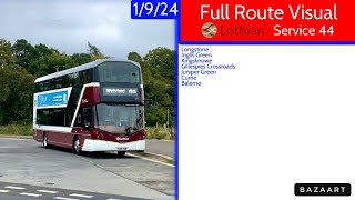 Lothian Buses Service 44 Longstone to Balerno • Gemini 3FH 553 SA15VUD • FRV 1/9/24