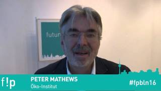 Peter Mathews vom Öko-Institut e.V. auf der future!publish 2016