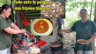 Se me antojo cocinar Frijoles blancos con carne de puerco😋Vean como los prepare a mi estilo😋