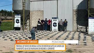 PERSONAL DE TRÁFICO DE DROGAS ILÍCITAS DE MORÓN INCAUTÓ UN CAMIÓN QUE TRANSPORTÓ 500KG DE MARIHUANA