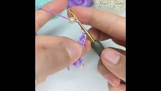 So easy and beautiful crochet flowers with beads