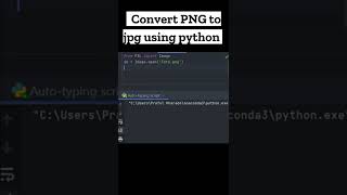 Convert PNG to JPG in just 4 lines of code using Python 😮 #shorts #pythonprogramming