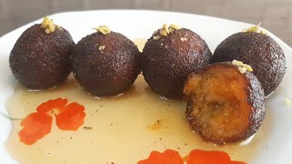 Soft & Spongy Kala Jamun with dry fruits stuffed | Black Gulab Jamun using milk powder