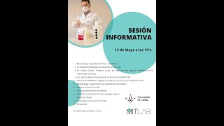 Sesión informativa. Máster en Desarrollo Farmacéutico y Regulatory Affairs.