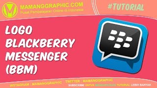 Membuat Logo BlackBerry Messenger BBM