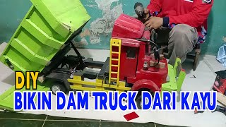 DIY BIKIN DAM TRUCK DARI KAYU #diy #truck #kayu #howto