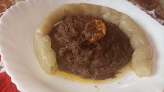 Recette Nnam Owondo (pâte d'arachide) cuisine camerounaise