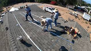 Solar Panel Installation Time Lapse on our House