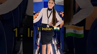 Top 10 Most Beautiful Air Hostess uniform 🥋 #ytshorts #shorts #trending