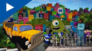 [4K] Minecraft Monsters Inc. Mike and Sulley to the Rescue | ImagineFun 2023