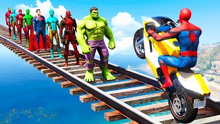 GTA 5 Water Ragdolls | Spiderman VS Hulk, Minions | EP 23 | #gta5 #gta5mods