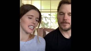 Chris Pratt performing a story “Maverick and Me” to entertain kids