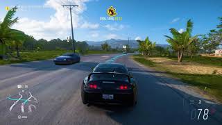 Driving Black Toyota Supra || Forza Horizon 5