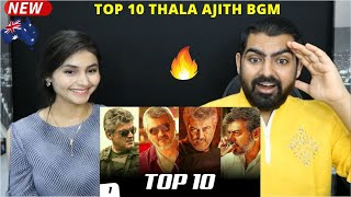 Top 10 Ajith Kumar Most Popular BGM Ringtones Reaction Ft. Vedalam, Vivegam, Mankatha, Viswasam |