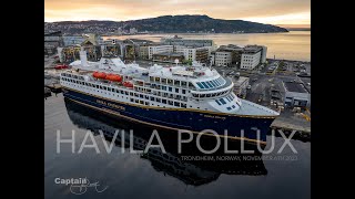 Havila Pollux of Havila Kystruten at Trondheim, Norway | CaptainsVoyage