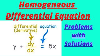 ||Homogeneous differential equation ||Class-12 ||CHSE ( Exercise-11(c) Q. No. 13-15 || lect-50 ||