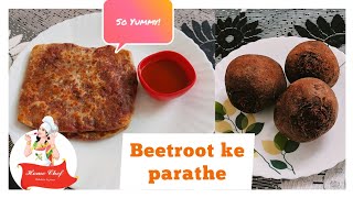 beetroot paratha recipe | चुकंदर के पराठे | how to make beetroot paratha at home #healthy #paratha