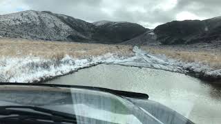 Spring snow in the hills