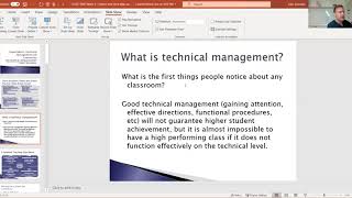 Transformative Classroom Management Webinar: Ch's 4 and 5 Expectations and Technical Management