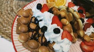 How to make a Bubble waffles easy recipe and very tasty