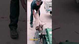 Chopping firewood easily with axe machine