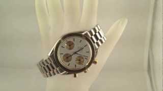 Estate OMEGA SPEEDMASTER 18k Gold Stainless Steel Automatic Swiss Watch ebay 190677260596